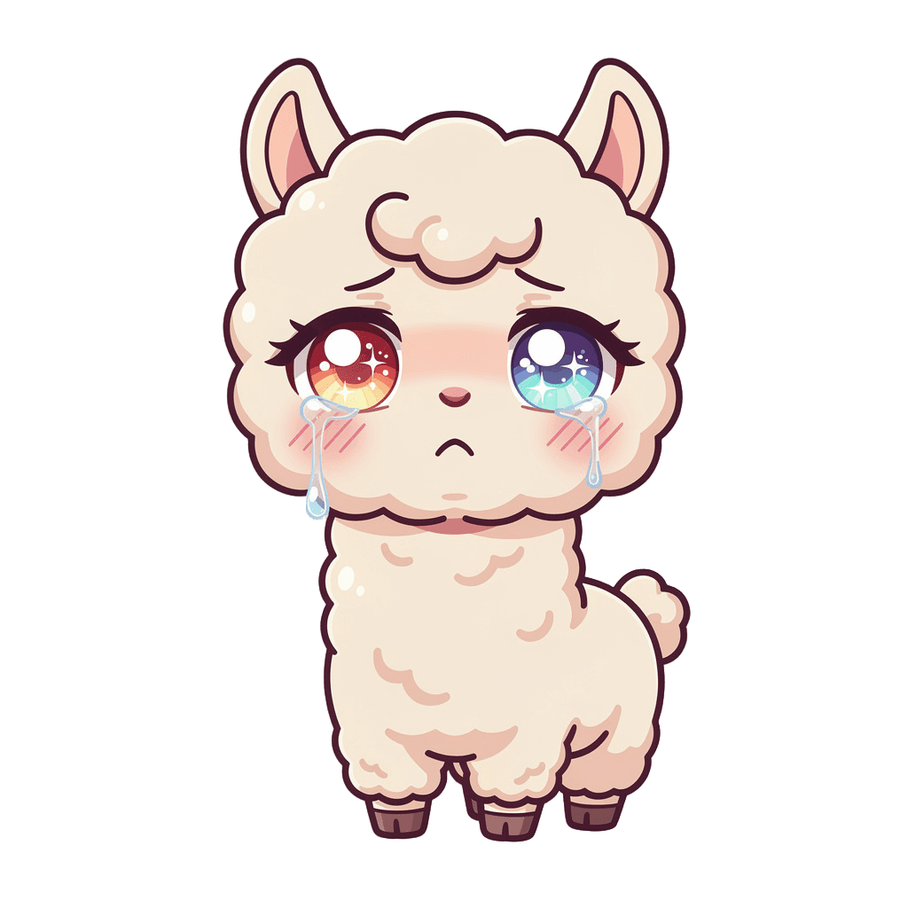Alpaca sad
