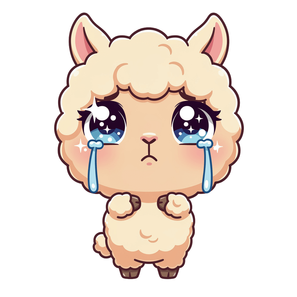 Alpaca sad