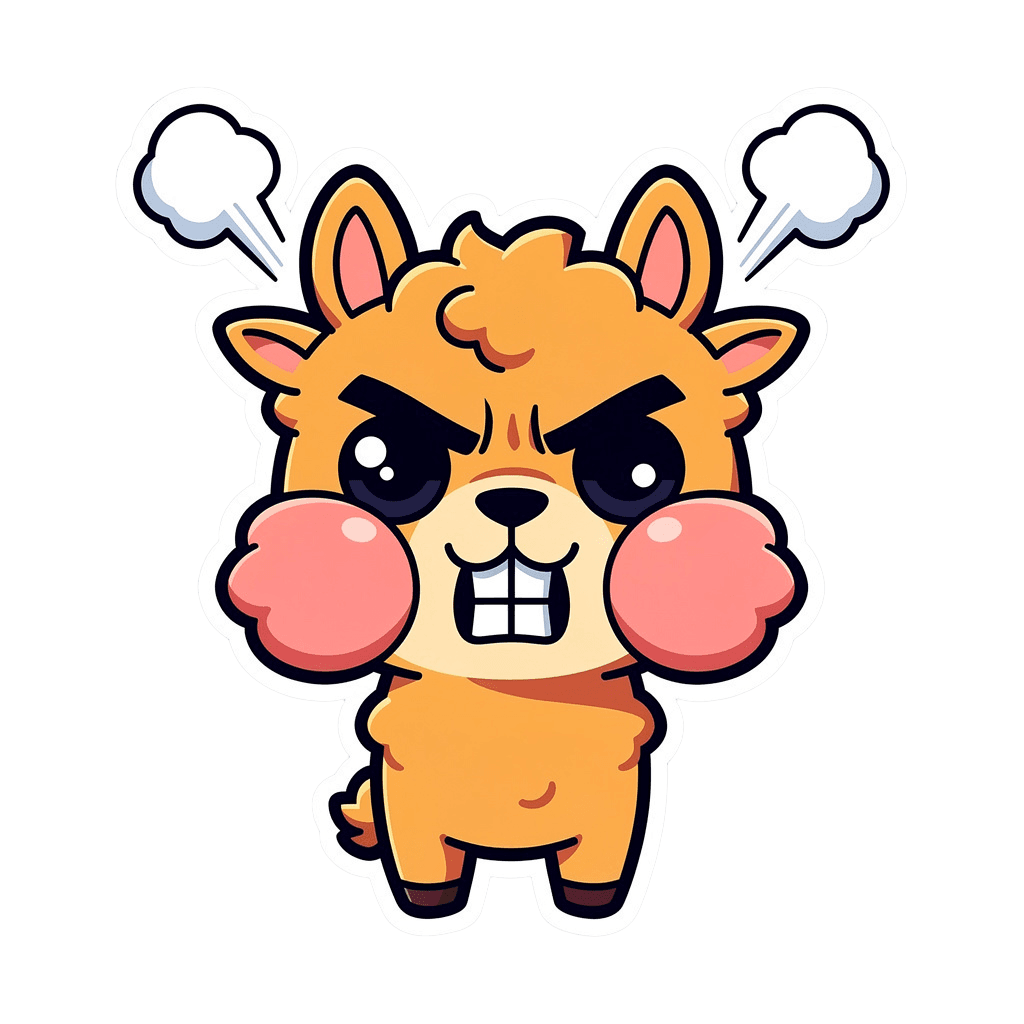 Alpaca angry