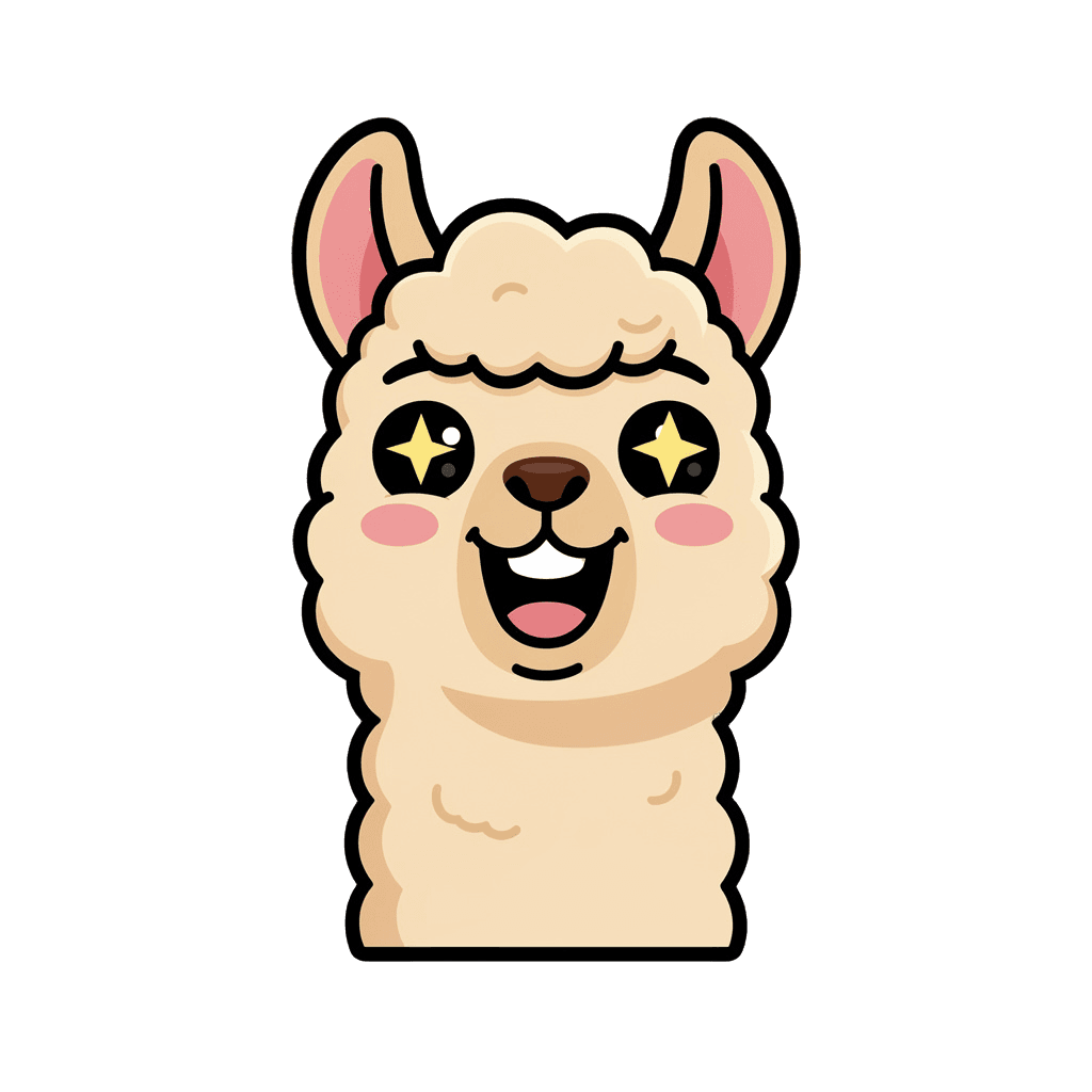 Alpaca happy