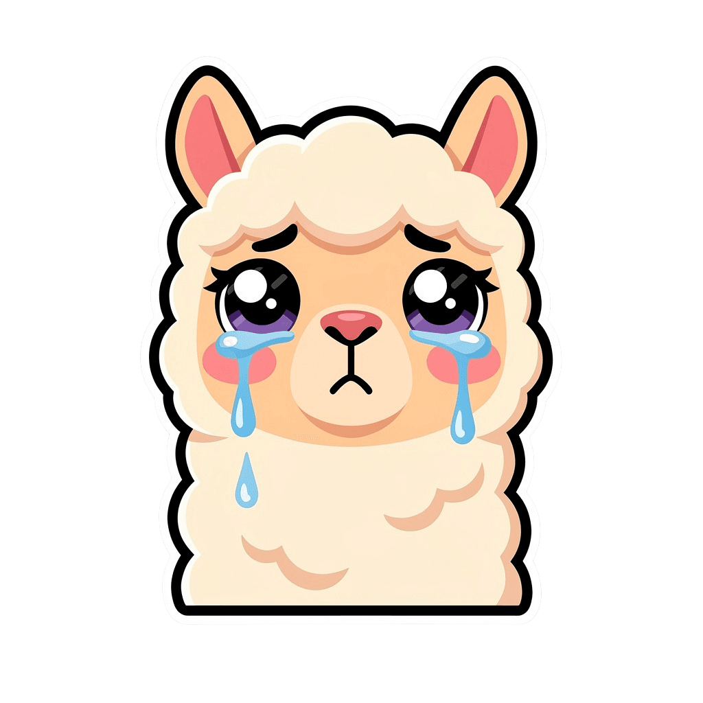 Alpaca sad
