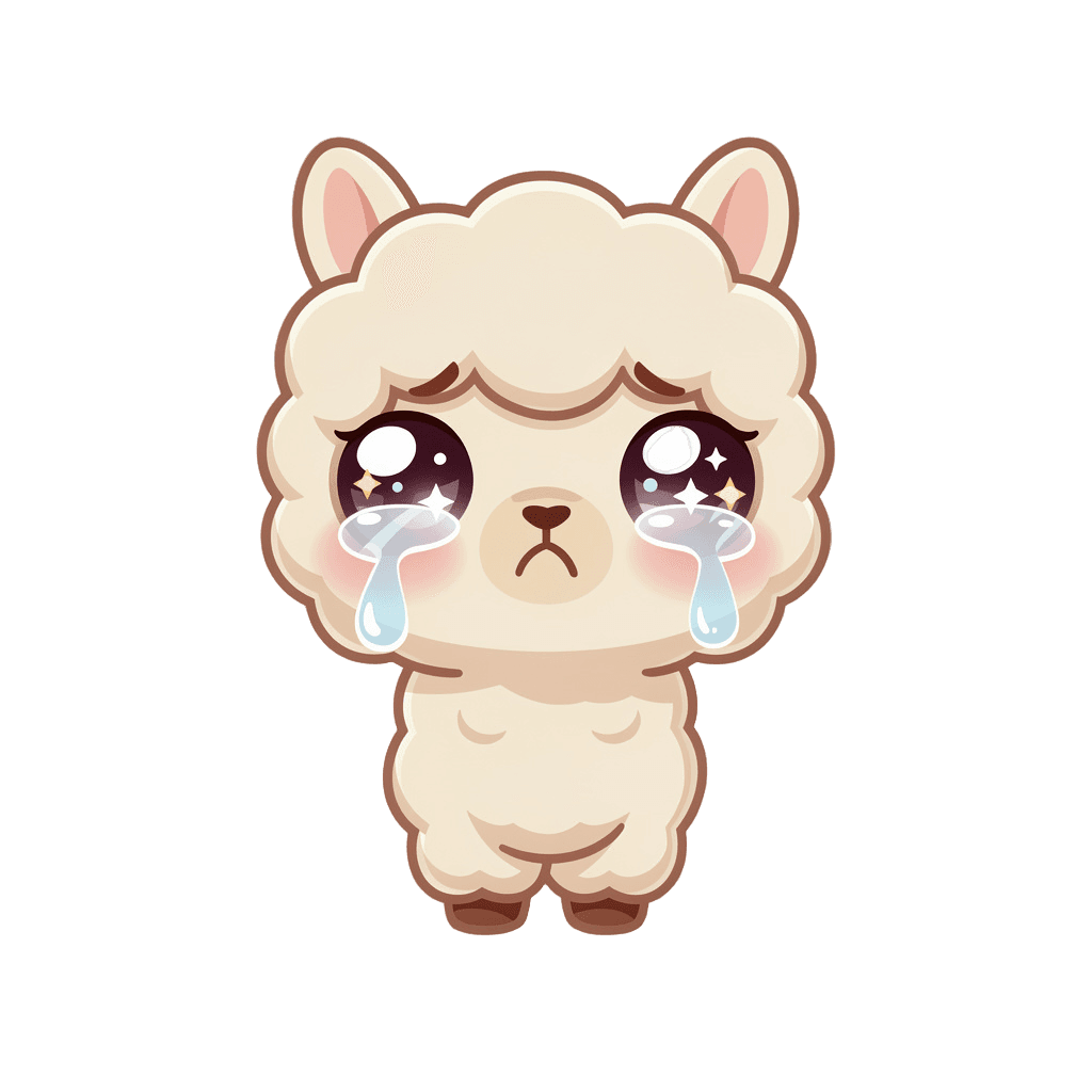 Alpaca sad