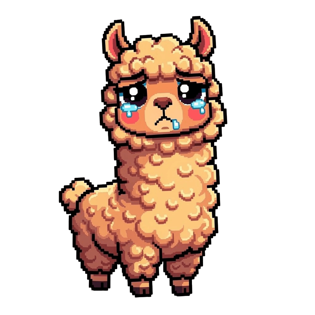 Alpaca sad