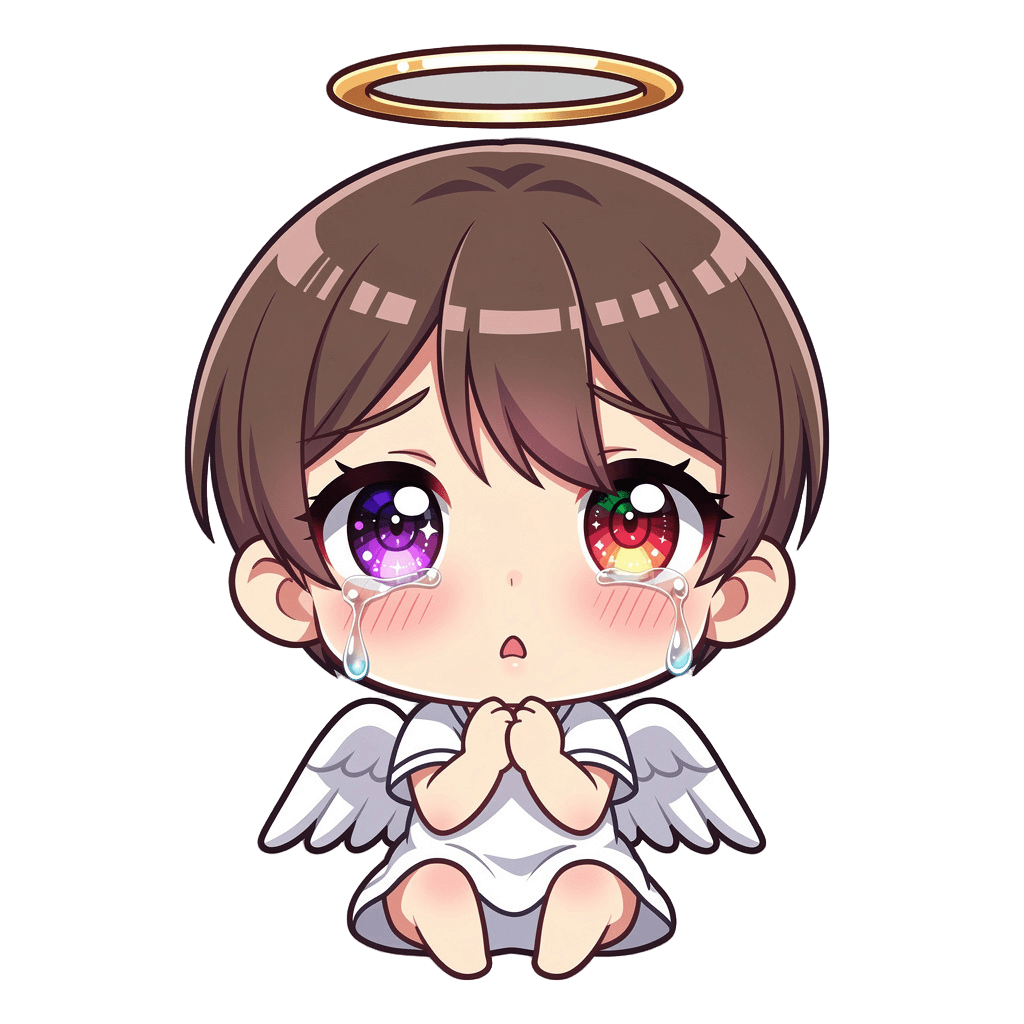 Angel sad
