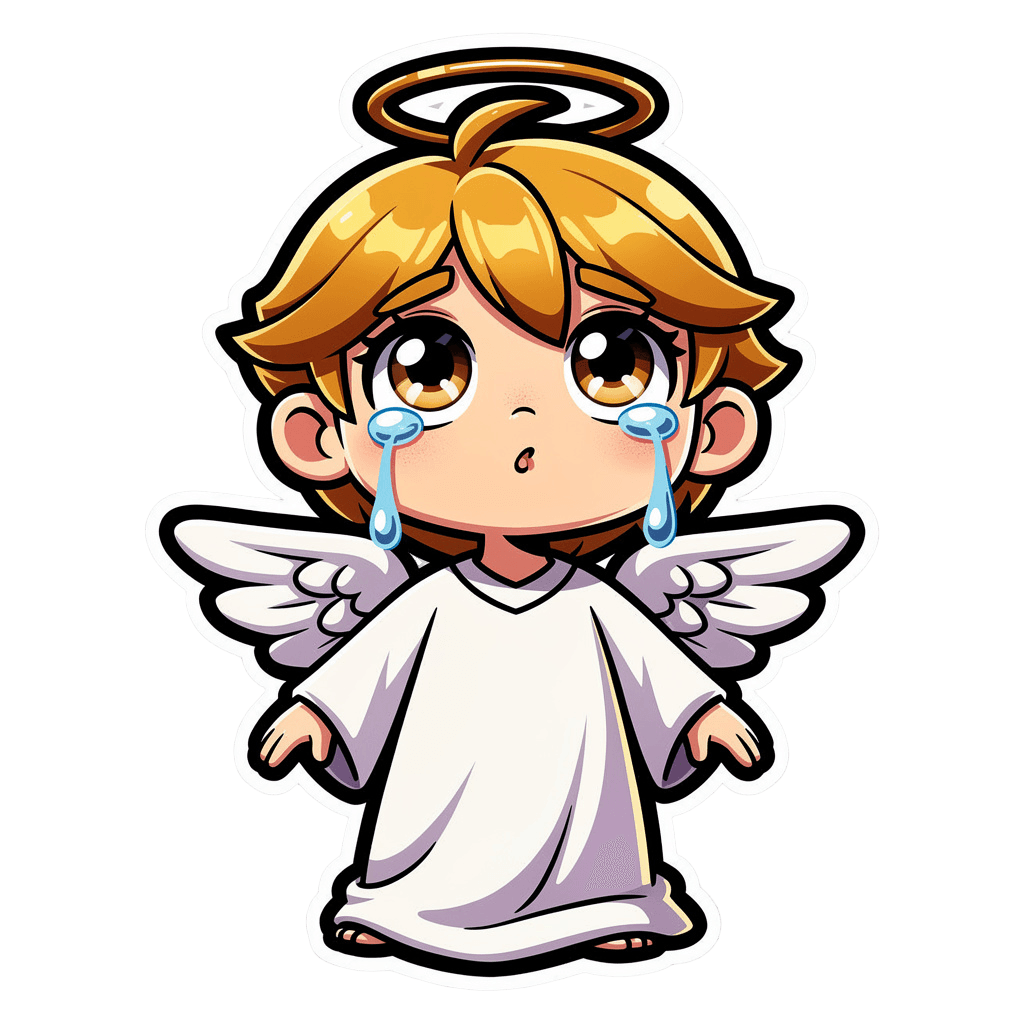 Angel sad