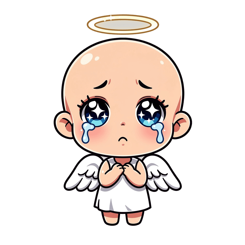 Angel sad