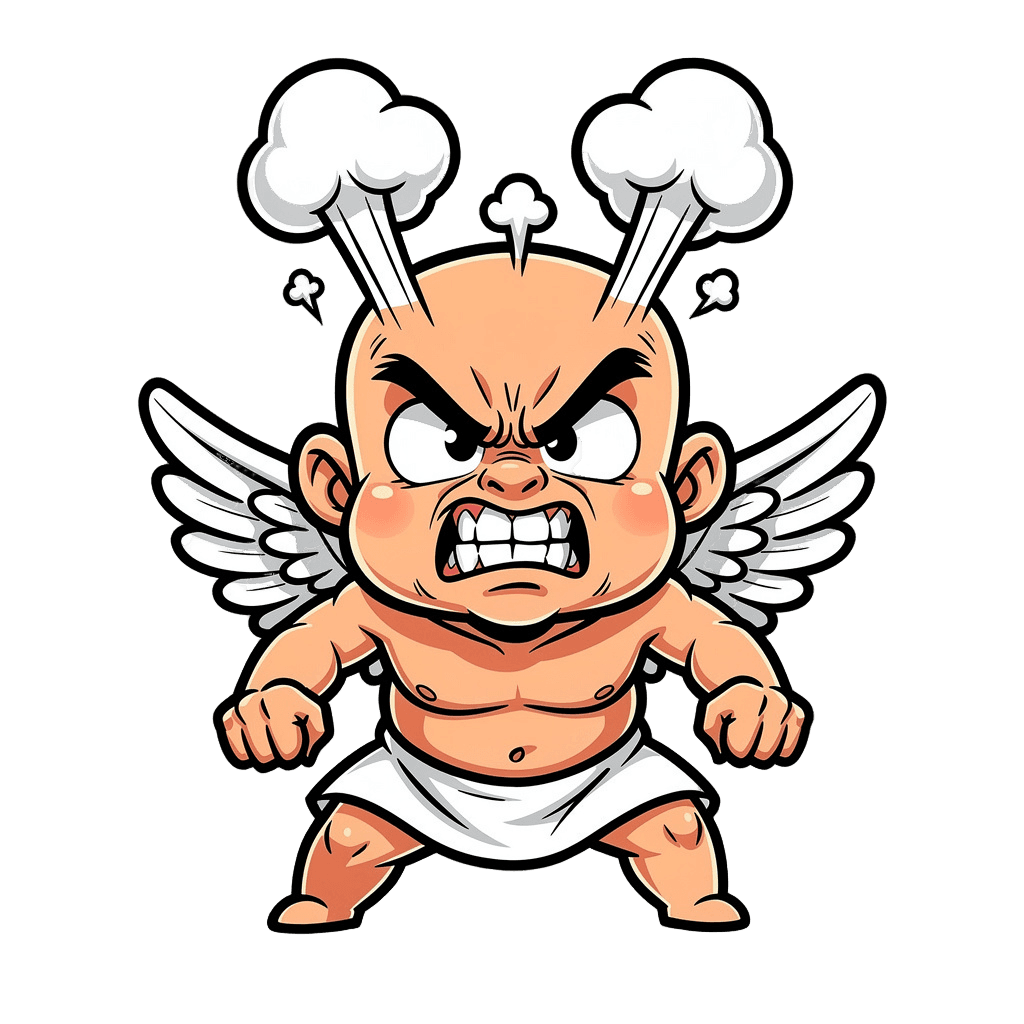 Angel angry