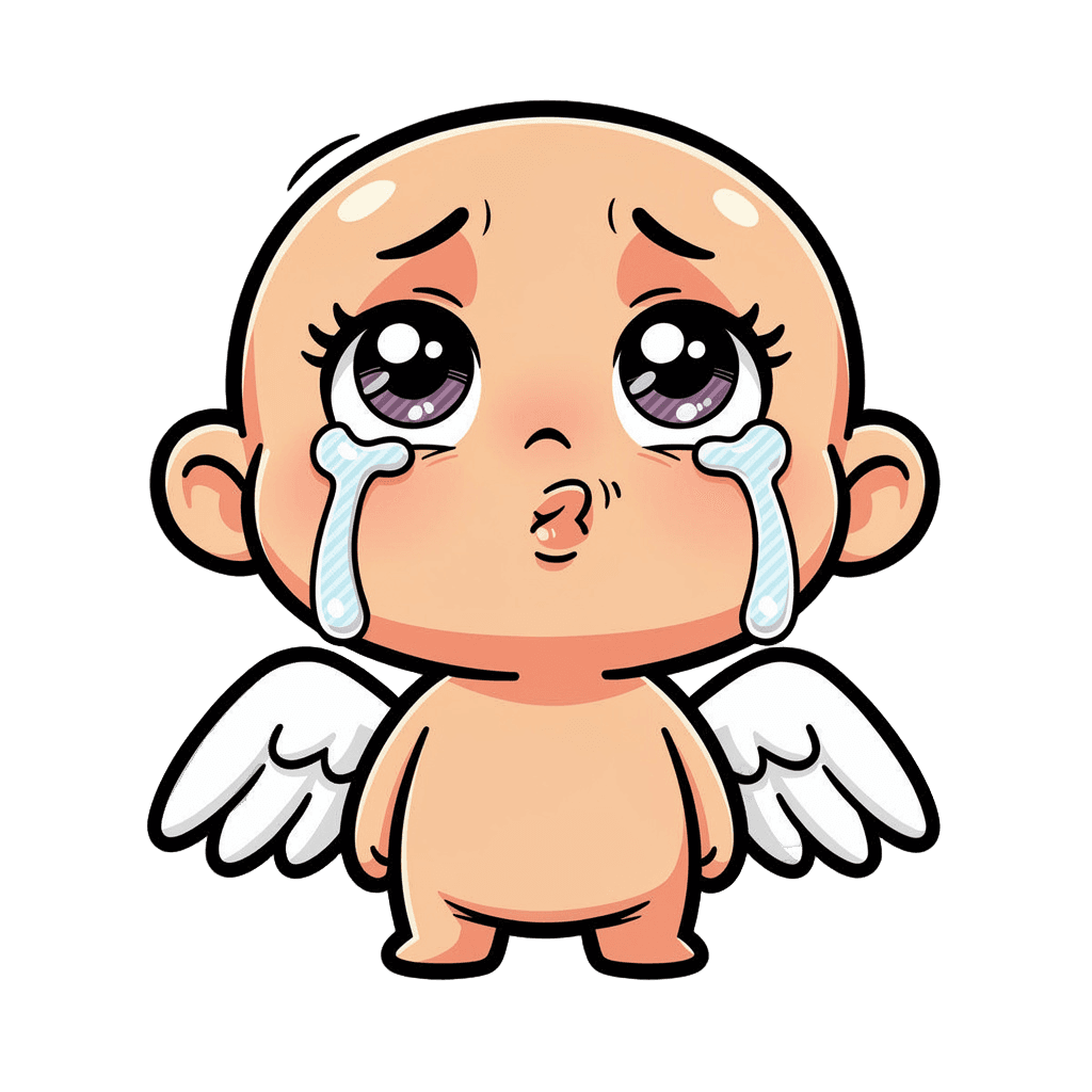 Angel sad