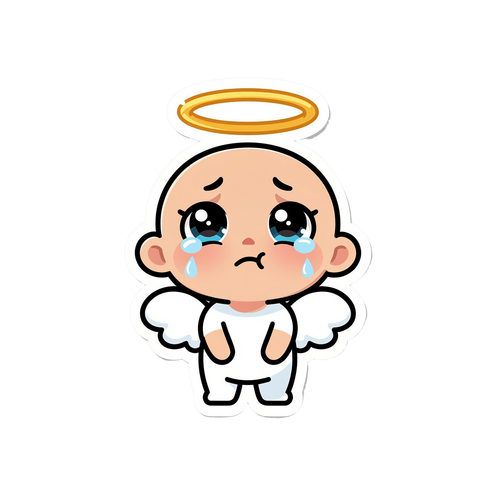 Angel sad