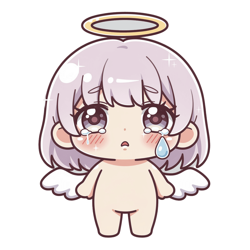 Angel sad