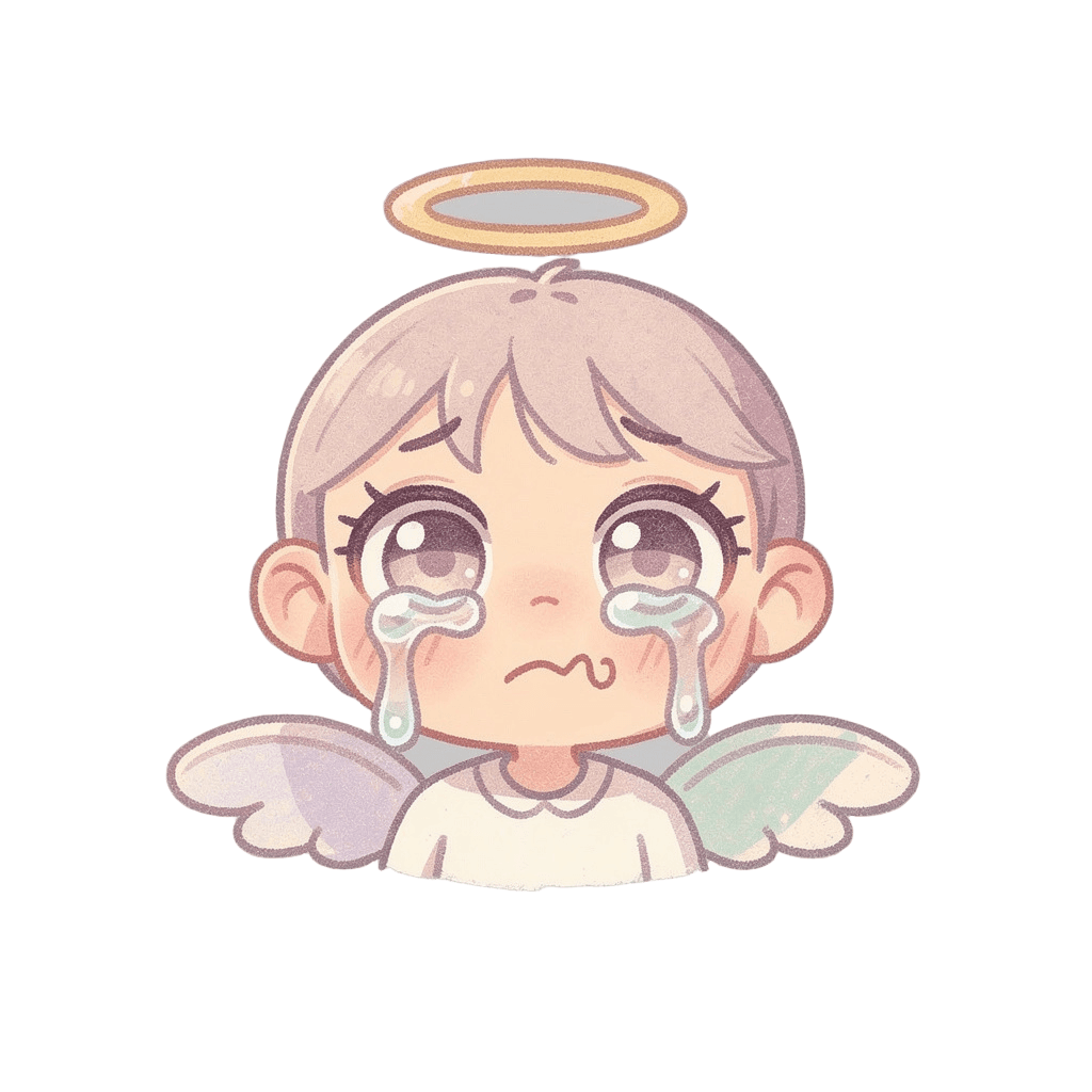 Angel sad