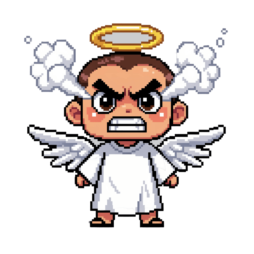 Angel angry