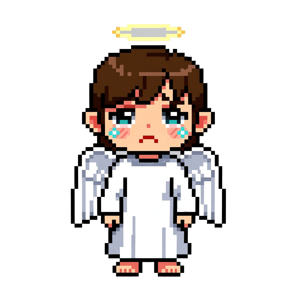 Angel sad