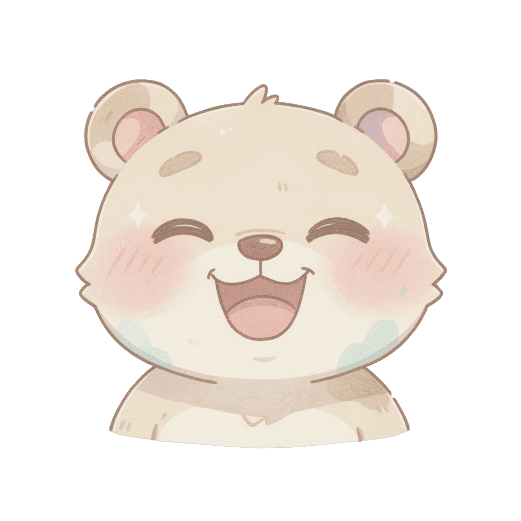 Bear Pastel Twitch emote