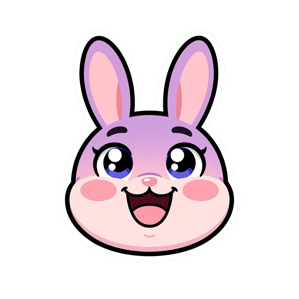 Bunny Sticker Twitch emote