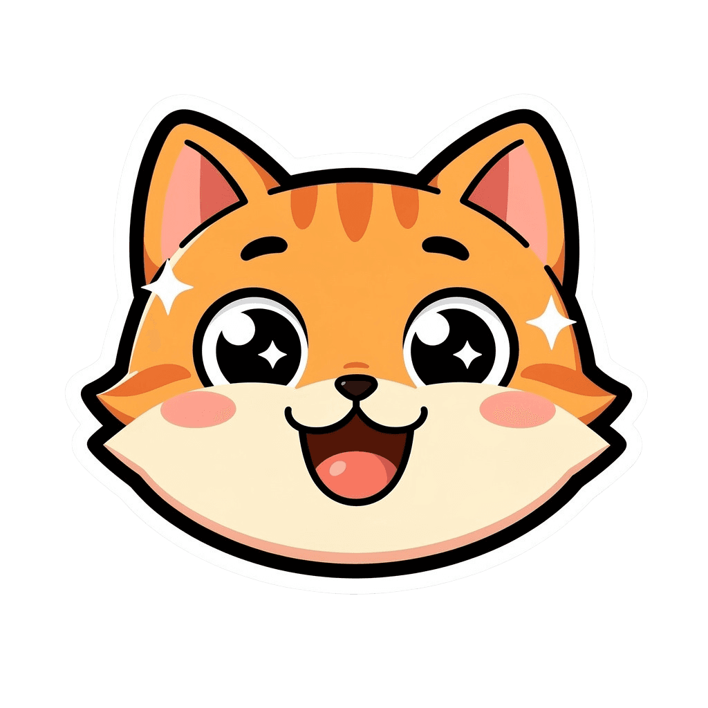 Cat Sticker Twitch emote