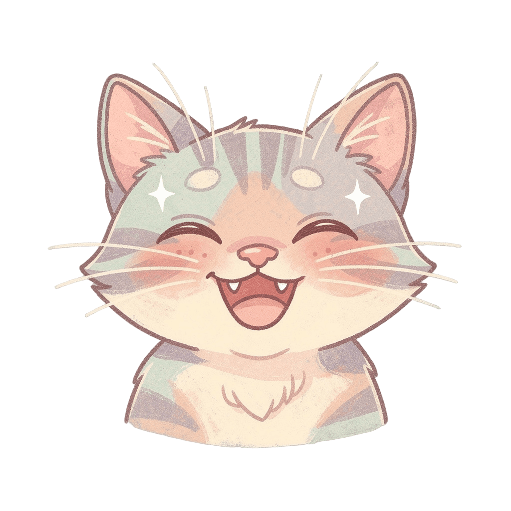 Cat Pastel Twitch emote