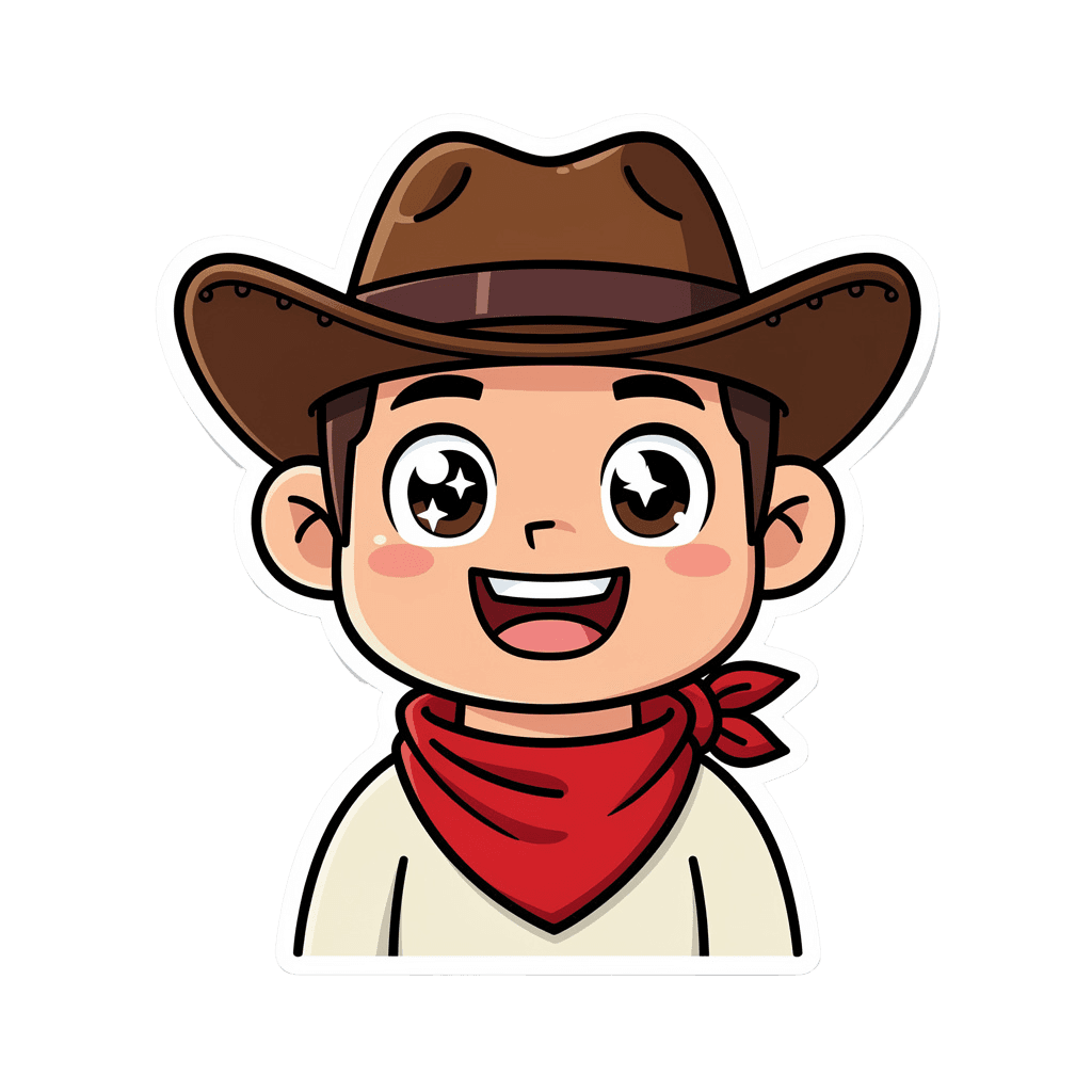 Cowboy Sticker Twitch emote