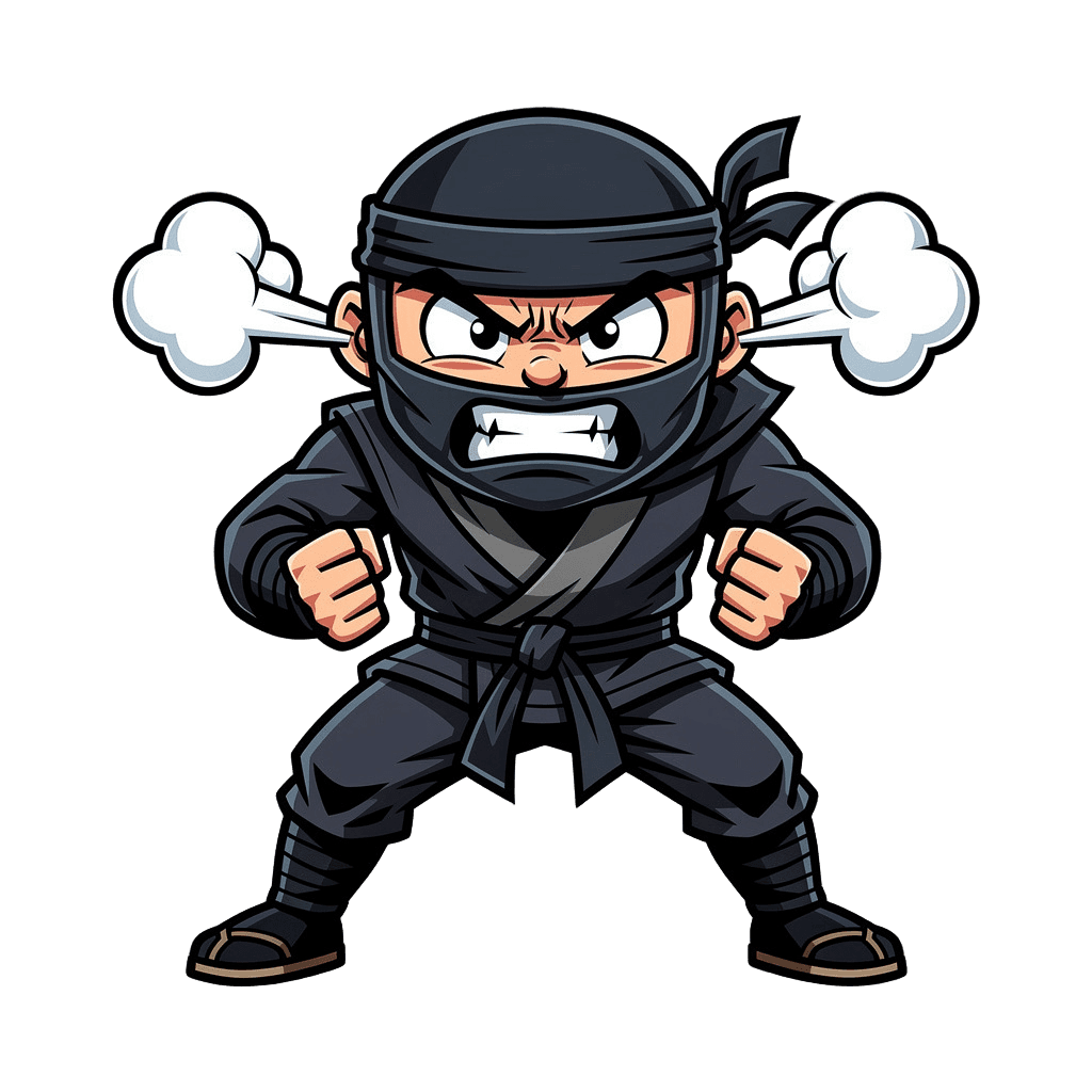 Ninja Twitch emote — angry, Comic style