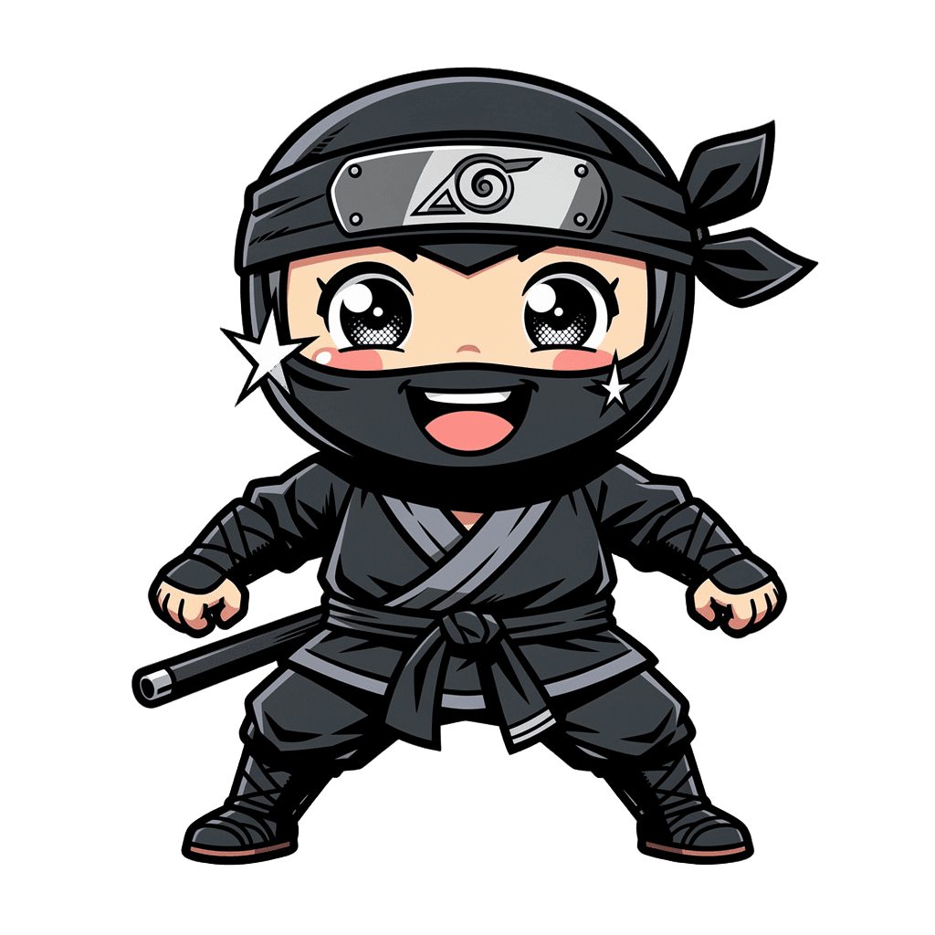 Ninja Twitch emote — happy, Comic style