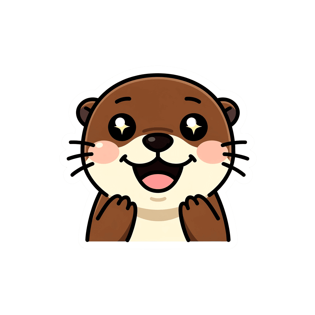 Otter Sticker Twitch emote