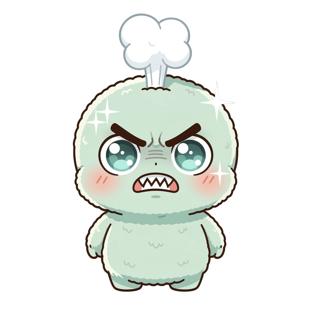 Alien — angry Alien Twitch emote — angry, Kawaii style