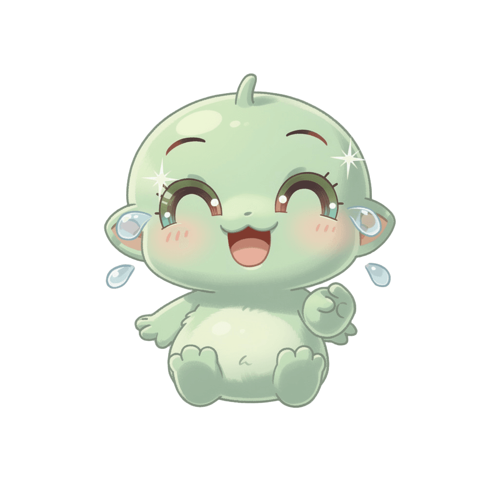 Alien — laughing Alien Twitch emote — laughing, Kawaii style