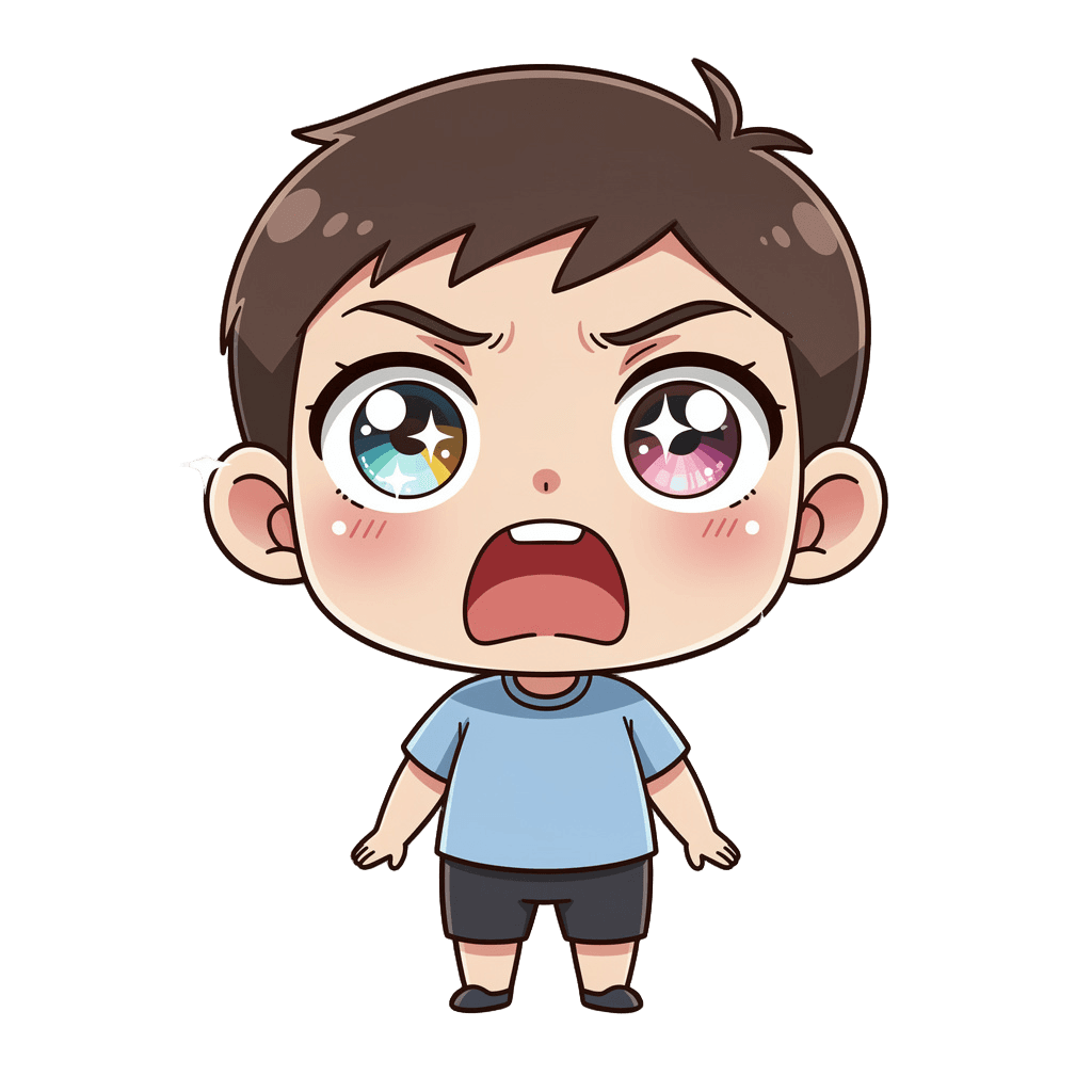Boy — surprised Boy Twitch emote — surprised, Chibi style