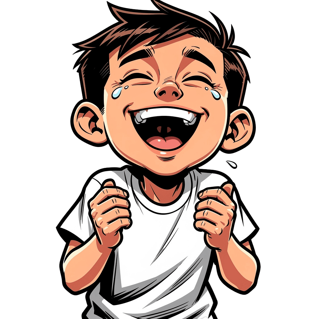 Boy — laughing Boy Twitch emote — laughing, Comic style