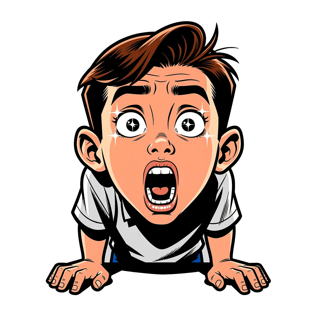 Boy — surprised Boy Twitch emote — surprised, Comic style