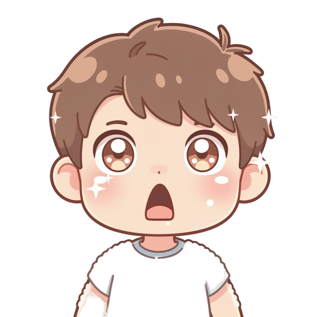 Boy — surprised Boy Twitch emote — surprised, Kawaii style
