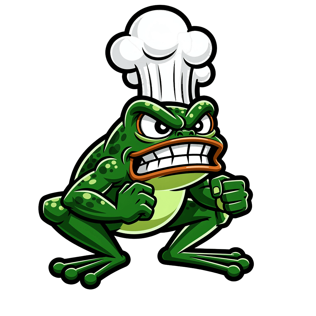 Frog — angry Frog Twitch emote — angry, Cartoon style