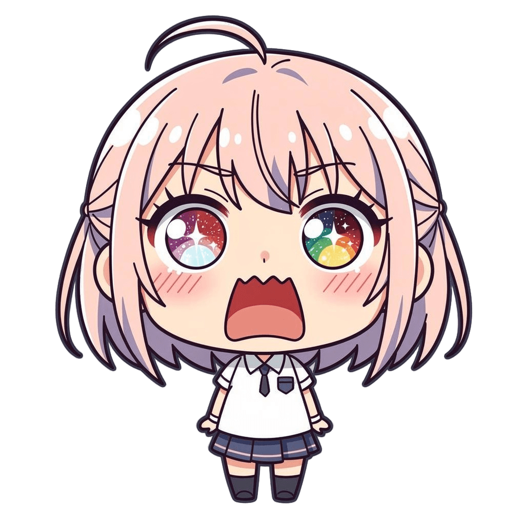 Girl — surprised Girl Twitch emote — surprised, Anime style