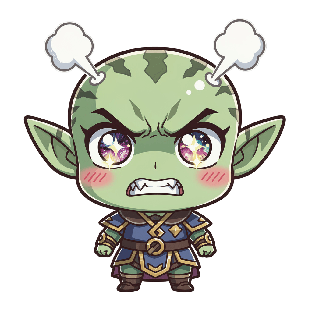 Goblin — angry Goblin Twitch emote — angry, Anime style