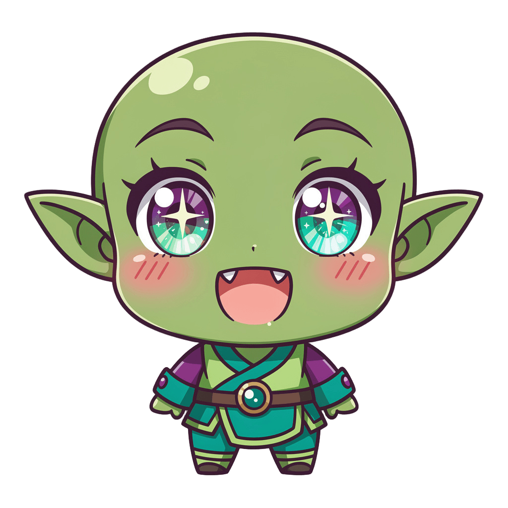 Goblin — happy Goblin Twitch emote — happy, Anime style