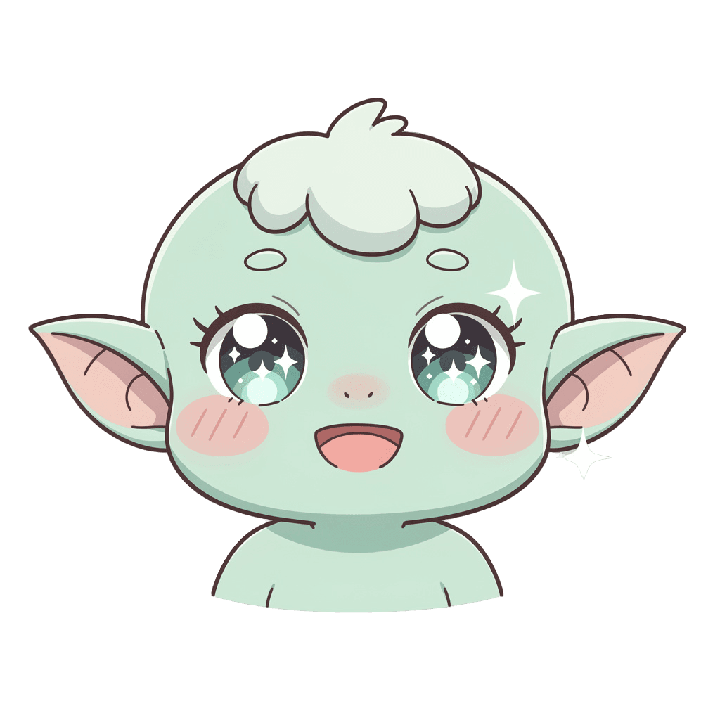 Goblin — happy Goblin Twitch emote — happy, Kawaii style
