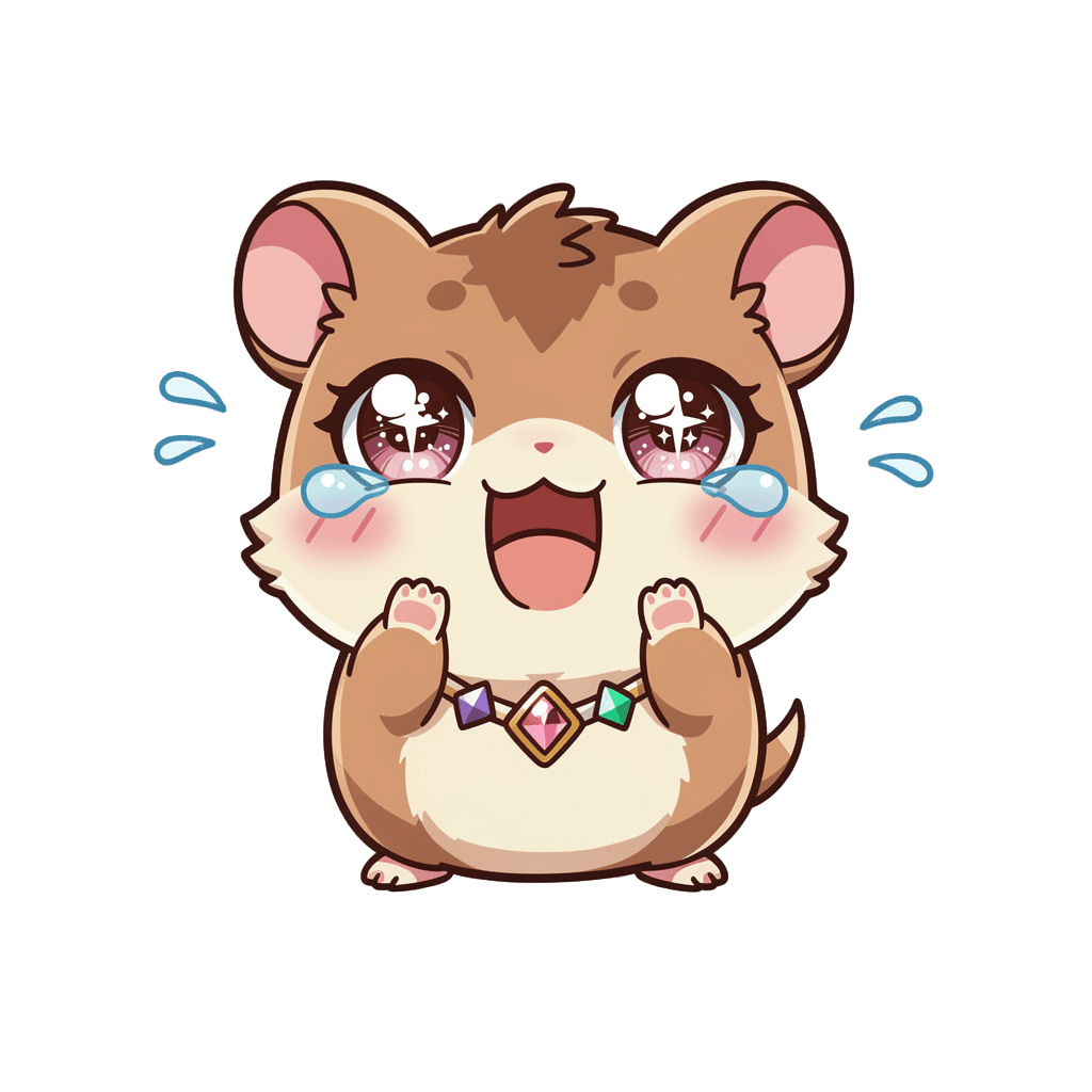Hamster — laughing Hamster Twitch emote — laughing, Anime style