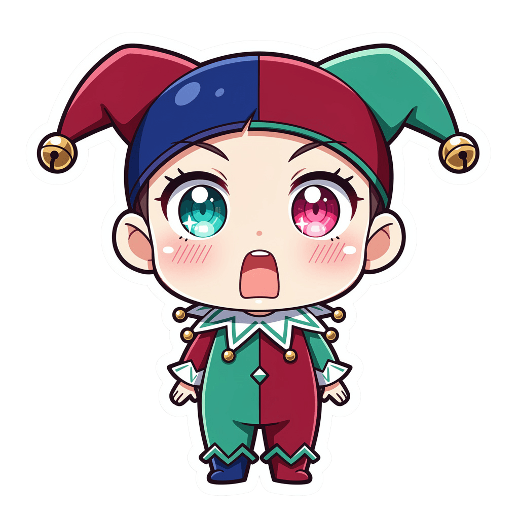 Jester — surprised Jester Twitch emote — surprised, Anime style