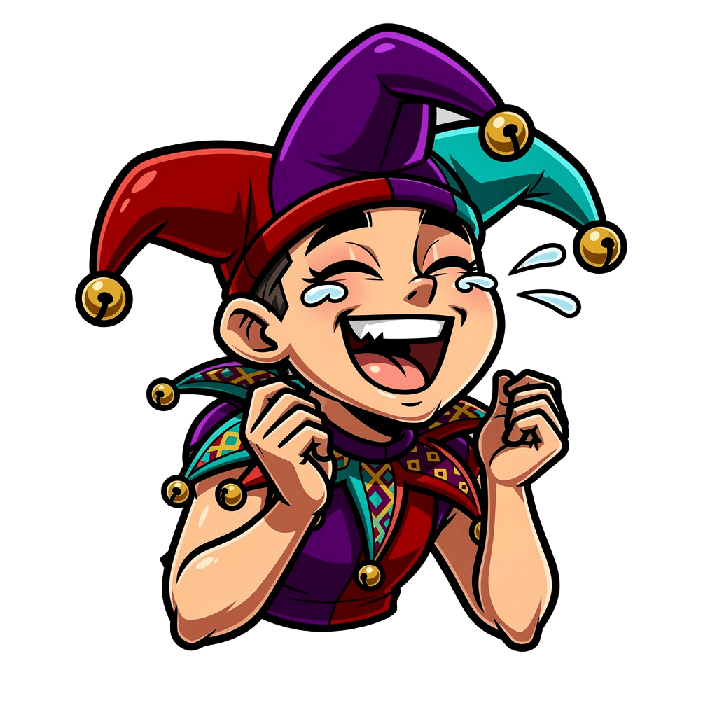 Jester — laughing Jester Twitch emote — laughing, Cartoon style