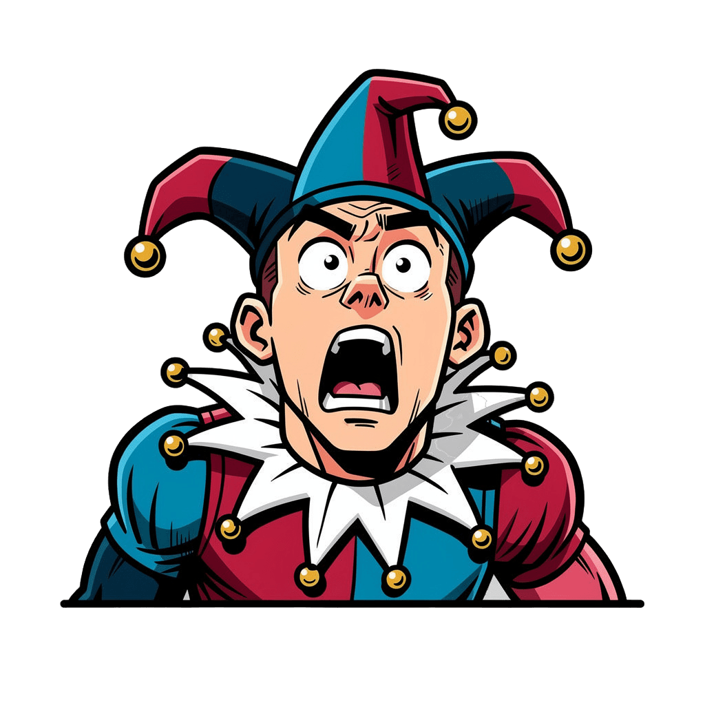 Jester — surprised Jester Twitch emote — surprised, Comic style