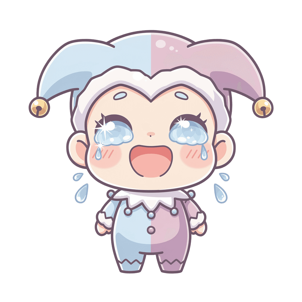 Jester — laughing Jester Twitch emote — laughing, Kawaii style