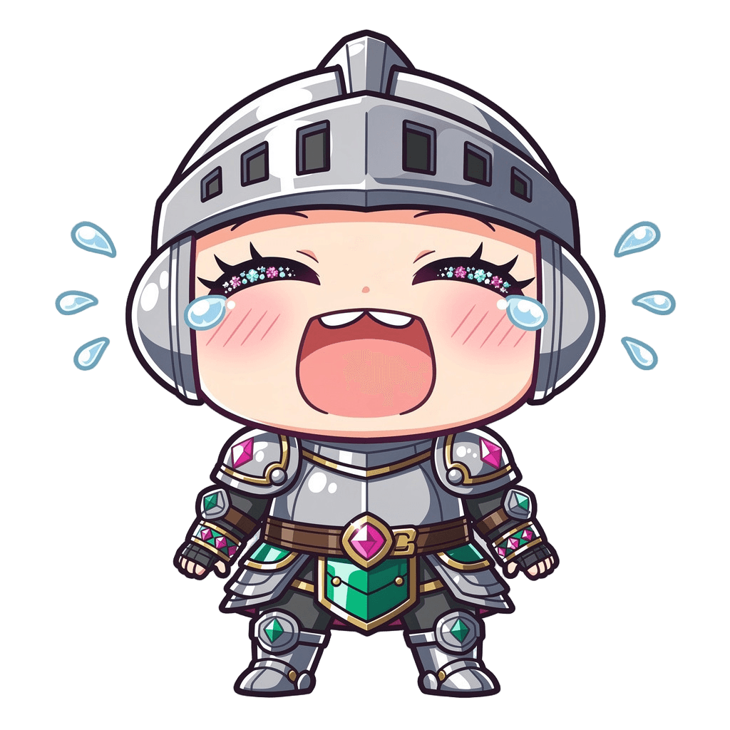 Knight — laughing Knight Twitch emote — laughing, Anime style