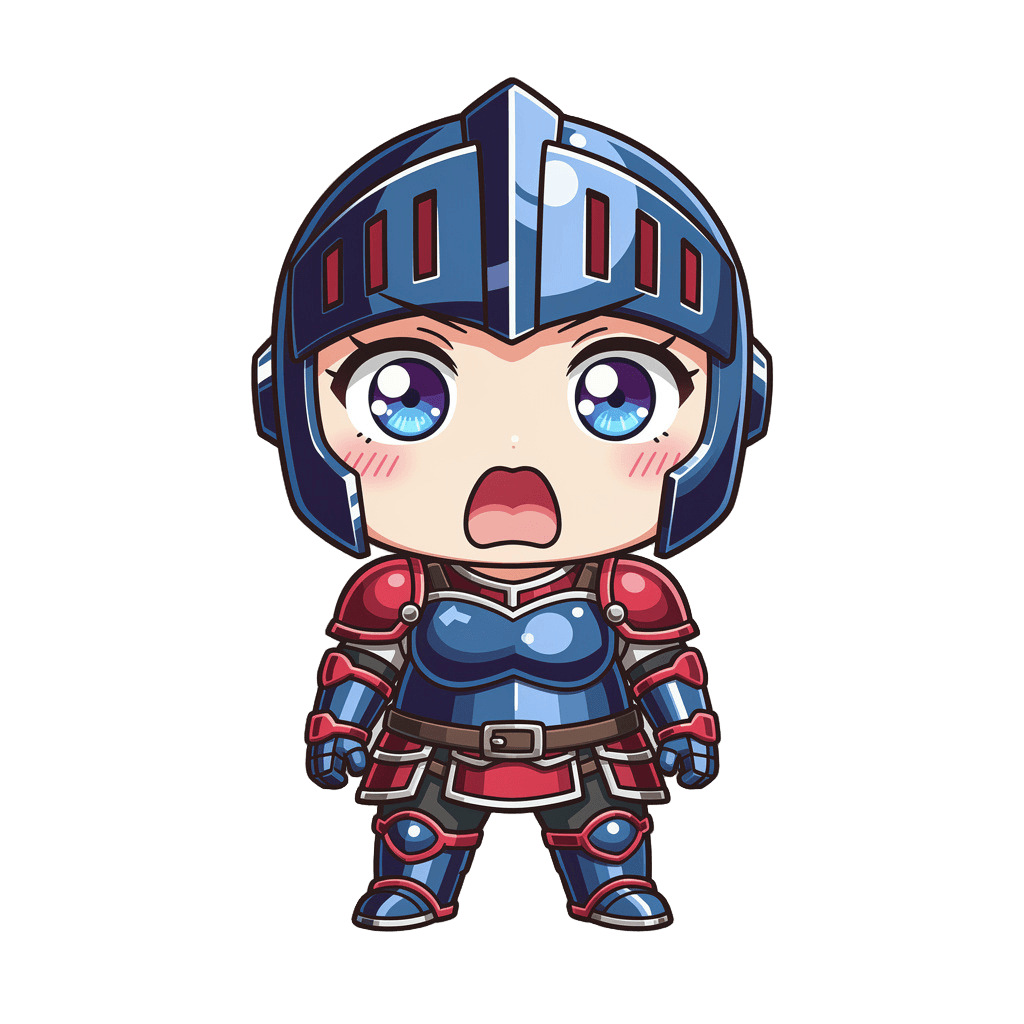 Knight — surprised Knight Twitch emote — surprised, Anime style