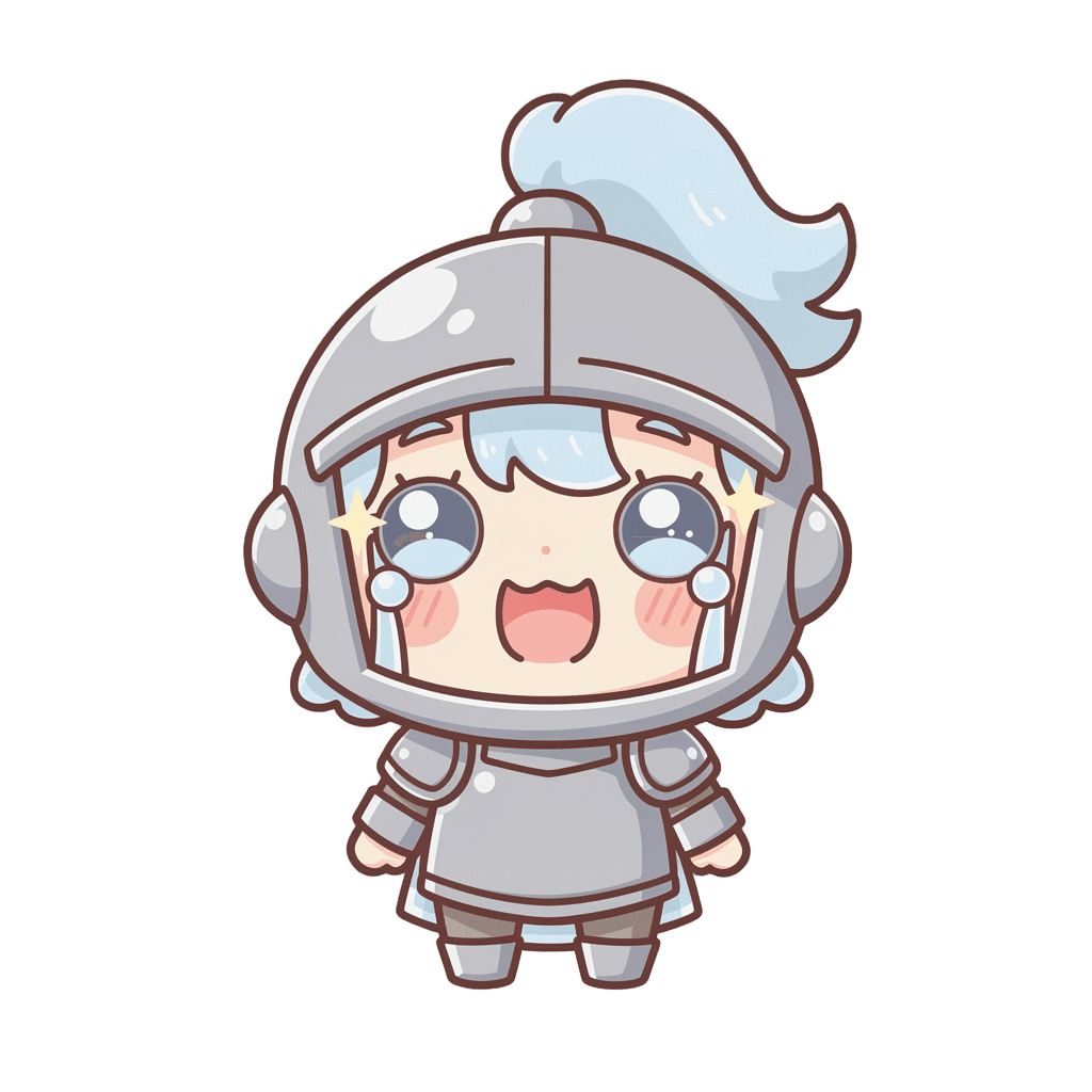 Knight — laughing Knight Twitch emote — laughing, Kawaii style
