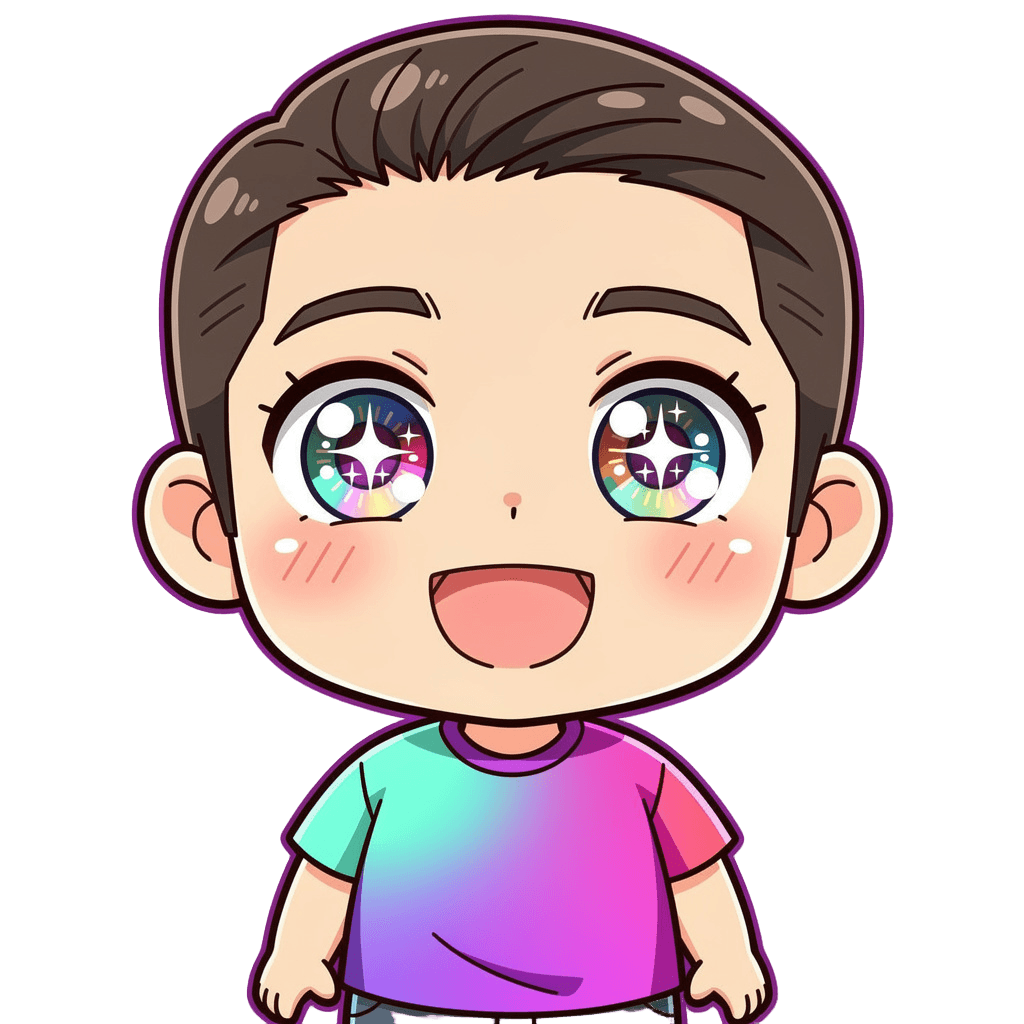 Man — happy Man Twitch emote — happy, Anime style