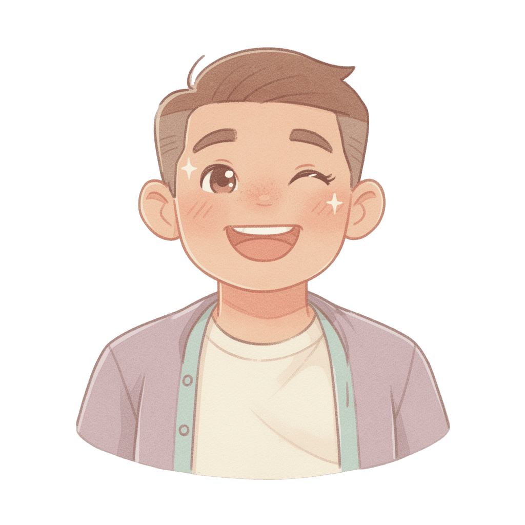 Man — happy Man Twitch emote — happy, Pastel style