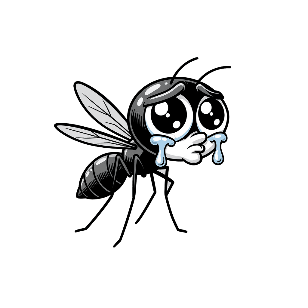 Mosquito — sad Mosquito Twitch emote — sad, Comic style