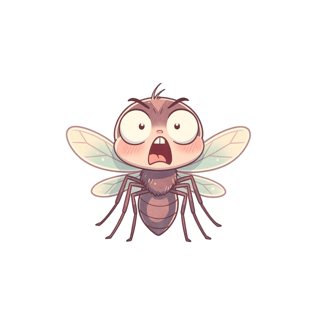 Mosquito — surprised Mosquito Twitch emote — surprised, Pastel style