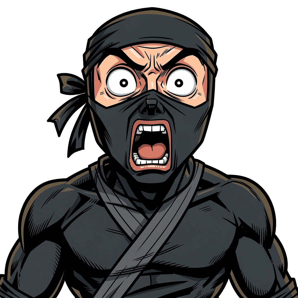 Ninja — surprised Ninja Twitch emote — surprised, Comic style