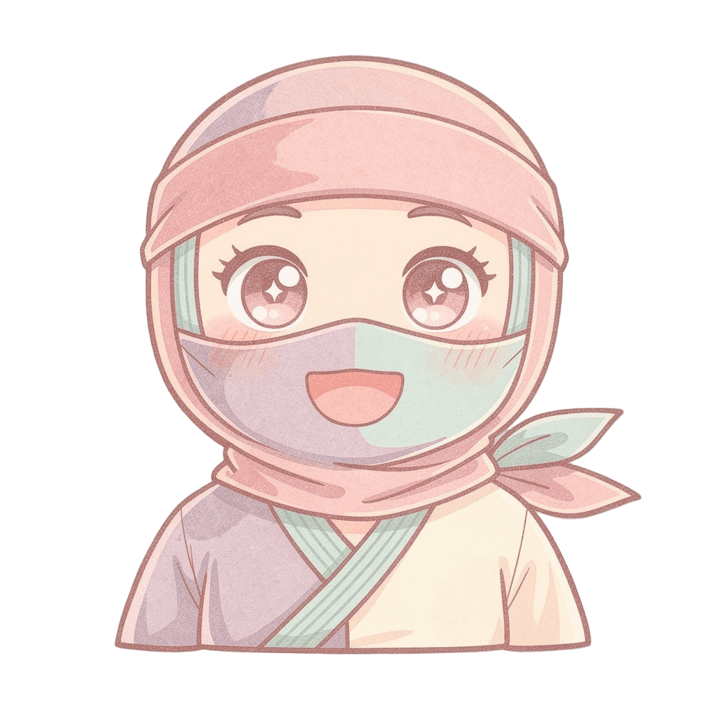 Ninja — happy Ninja Twitch emote — happy, Pastel style